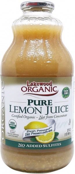 Lakewood Organic Lemon Juice 946ml