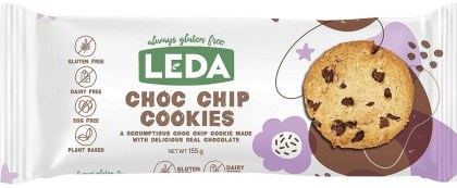 Leda Nutrition Choc Chip Cookies 8x155g