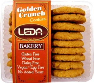 Leda Golden Crunch Gluten Free Cookies 250gm