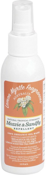 Lemon Myrtle Fragrances Mozzie & Sandfly Repellent 125ml