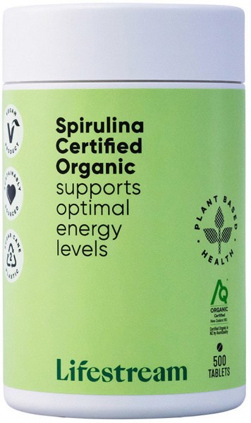 LIFESTREAM Spirulina Certified Organic 500t