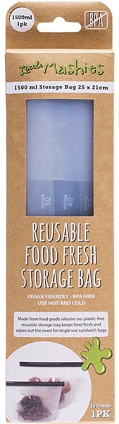 Little Mashies Reusable Food Silicone Storage Bag X Large 1500ml  