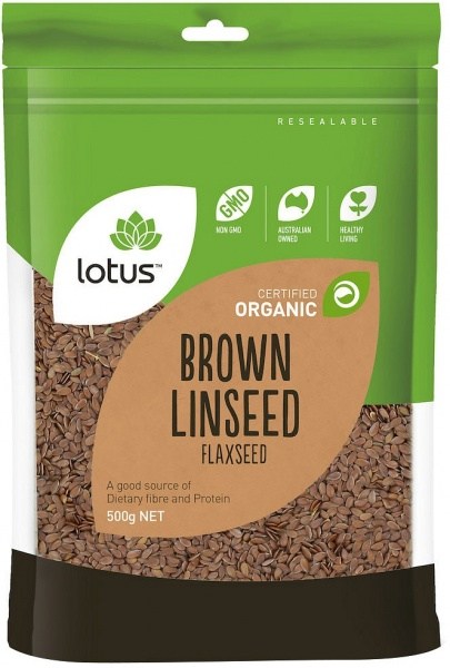 Lotus Organic Brown Linseed/Flaxseed 500g