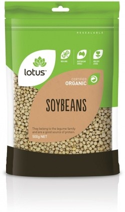 Lotus Organic Soy Beans 500gm