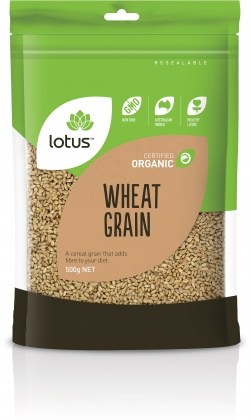 Lotus Organic Wheatgrain  500gm