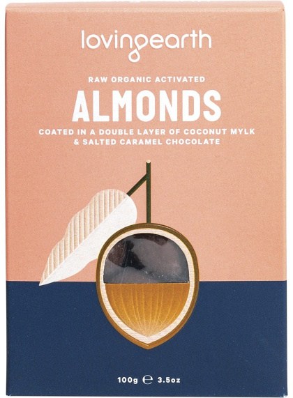 Loving Earth Almonds In Mylk & Salted Caramel Choc 100g