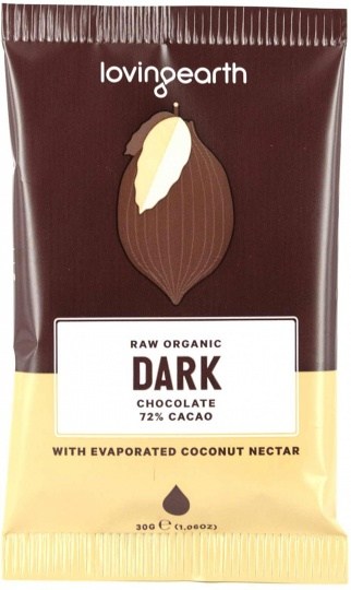 Loving Earth Raw Organic Dark Chocolate 16x30g