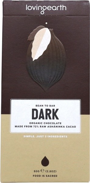 Loving Earth Raw Organic Dark Chocolate 80g