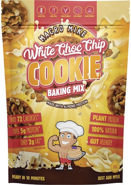 Macro Mike Cookie Baking Mix Almond Protein White Choc Chip 250g