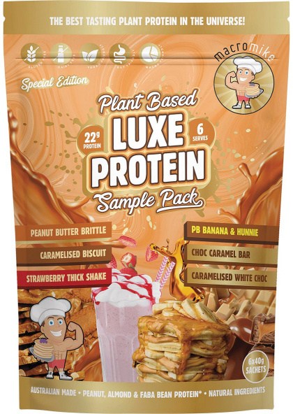 Macro Mike Plant Based Luxe Protein Sample Pack 6x40g