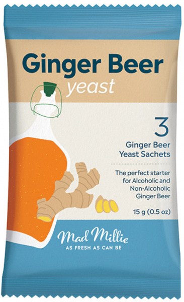 MAD MILLIE Ginger Beer Yeast 5g x 3 Pack