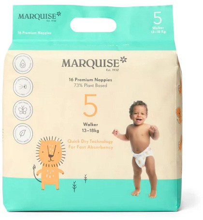 Marquise Walker Eco Nappies Size 5 (13-18kg) 16Pack