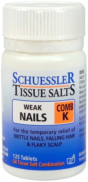 MARTIN & PLEASANCE Schuessler Tissue Salts Comb K (Weak Nails) 125t