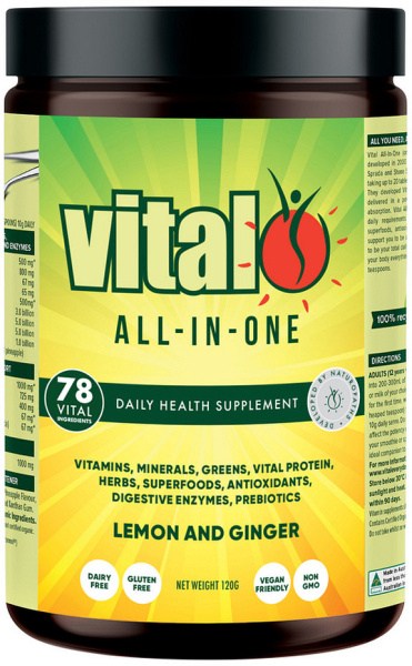 MARTIN & PLEASANCE VITAL All-In-One (Greens) Lemon and Ginger 120g