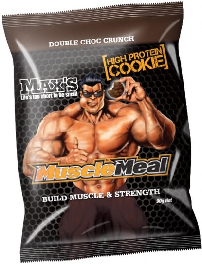 Max's Muscle Meal Cookie Double Choc Crunch 12x90g