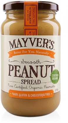 Mayvers Organic Smooth Peanut Butter  375g