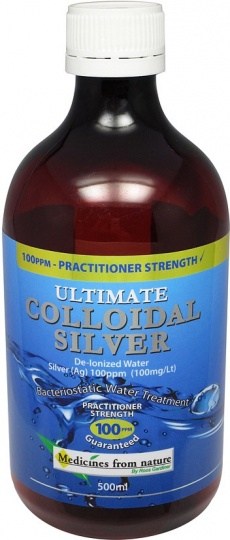 Medicines From Nature Ultimate Colloidal Silver100PPM Liquid 500ml