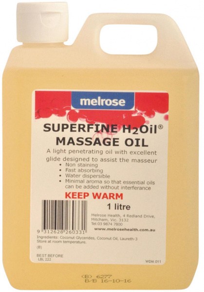 MELROSE H2Oil Superfine Massage Oil 1L