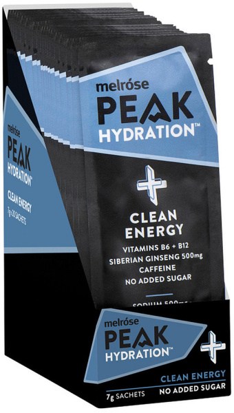 MELROSE Peak Hydration + Clean Energy Cold Brew Coffee Sachet 7g x 20 Display