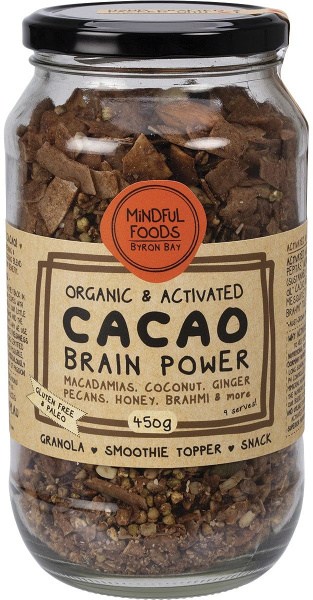 Mindful Foods Cacao Brain Power Granola Organic & Activated 450g