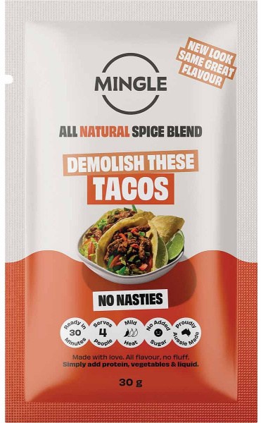 Mingle Tacos All Natural Recipe Base 12x30g