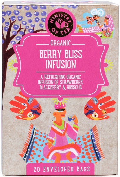 Ministry of Tea Organic Berry Bliss Infusion Tea Bags 20pk