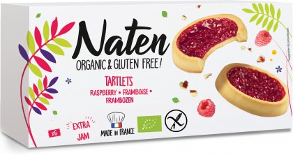 Naten Organic Raspberry Jam Tartlets  130g