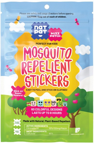 NATPAT BuzzPatch Natural Mosquito Repellent Stickers 60 Pack
