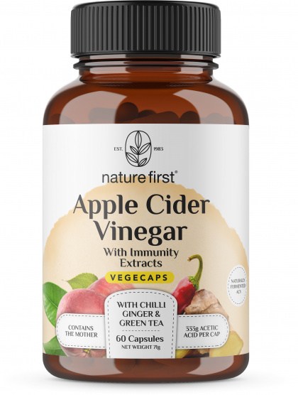 Nature First Apple Cider Vinegar w/Immunity Extracts Vege Caps 60Caps
