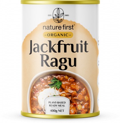 Nature First Organic Jackfruit Ragu Plant Based Ready Meal Can 400g