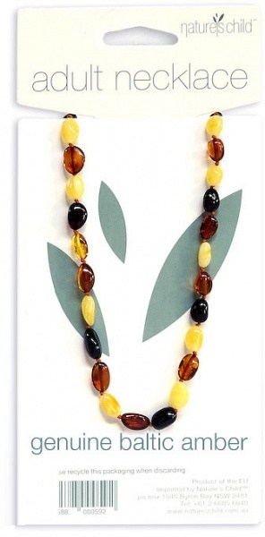 Natures Child Amber Necklace for Adults Mixed Colours