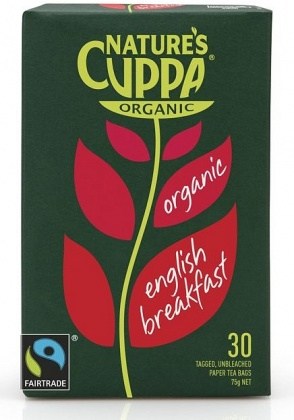 Natures Cuppa Organic English Breakfast 25 Teabags