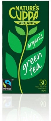 Natures Cuppa Organic Green 30 Teabags