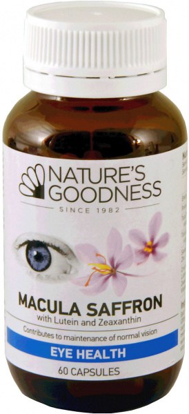 Natures Goodness Macula Saffron 60caps