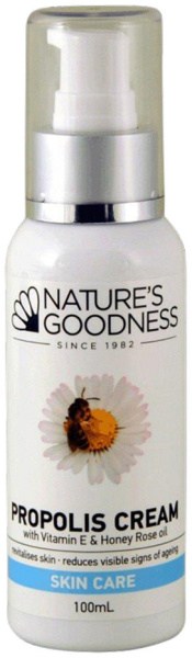 NATURE'S GOODNESS Propolis Cream with Vitamin E & Honey Rose Oil 100ml