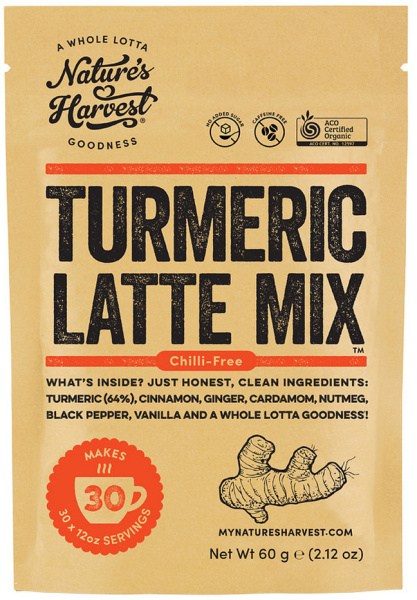 NATURE'S HARVEST Organic Turmeric Latte Mix Chilli-Free 60g