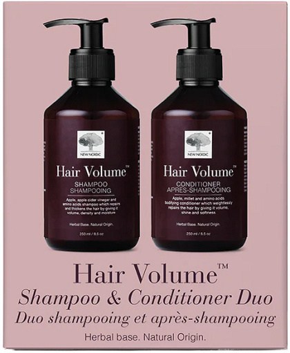 New Nordic Hair Volume Shampoo & Conditioner Duo 500ml