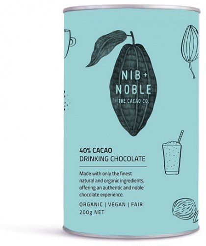 Nib & Noble Organic 40% Cacao Drinking Chocolate  200g