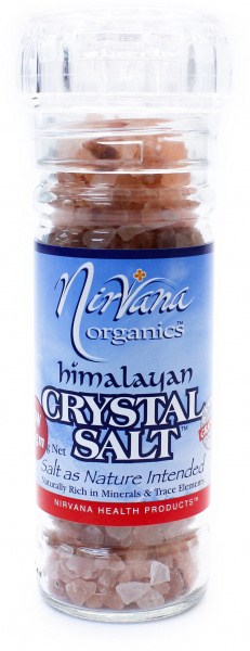 Nirvana Himalayan Crystal Salt Granules (Refillable Glass Grinder) 125gm