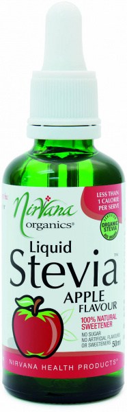 Nirvana Organics Apple Flavour Stevia Liquid 50ml