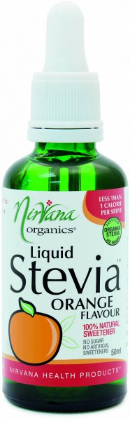Nirvana Organics Orange Flavour Stevia Liquid 50ml