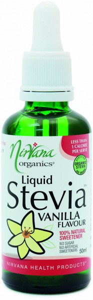 Nirvana Organics Vanilla Flavour Stevia Liquid 50ml