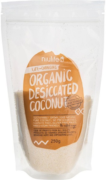 Niulife Desiccated Coconut 250g