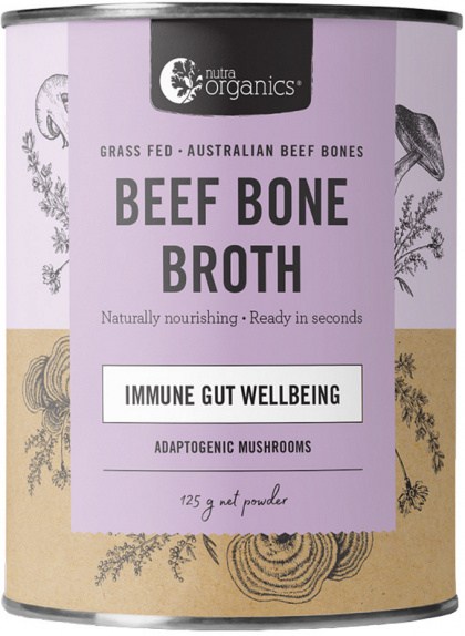 NUTRA ORGANICS Bone Broth Beef Adaptogenic Mushrooms 125g