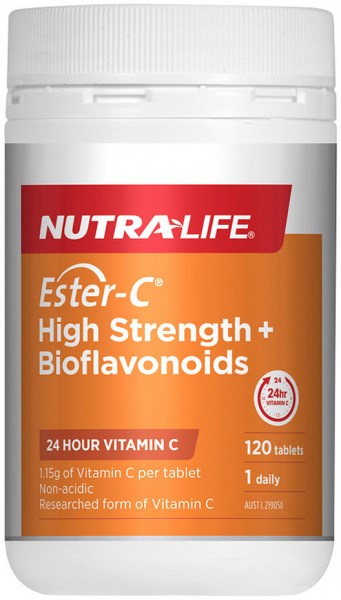 NUTRALIFE Ester-C High Strength + Bioflavonoids 120t