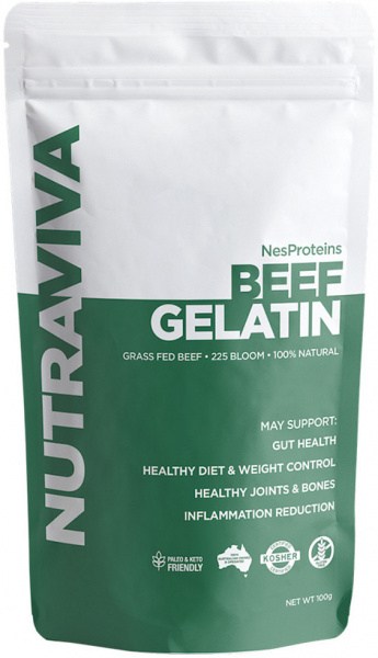 NUTRAVIVA Beef Gelatin (Grass Fed) 100g
