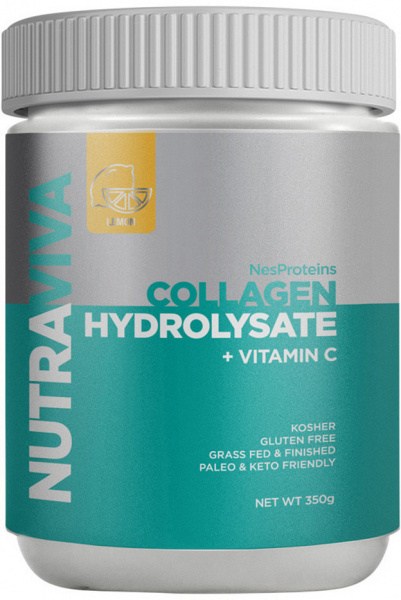 NUTRAVIVA (NESPROTEINS) Collagen Hydrolysate + Vitamin C Lemon 350g