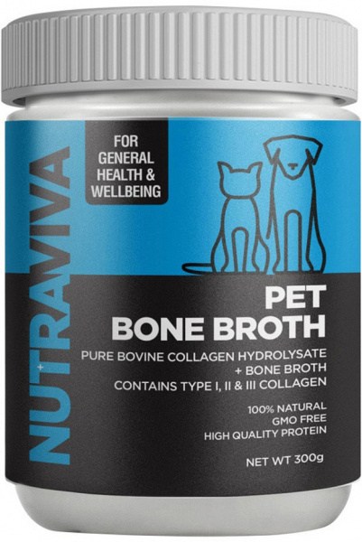 NUTRAVIVA PET Bone Broth (Pure Bovine Collagen Hydrosylate + Bone Broth) 300g