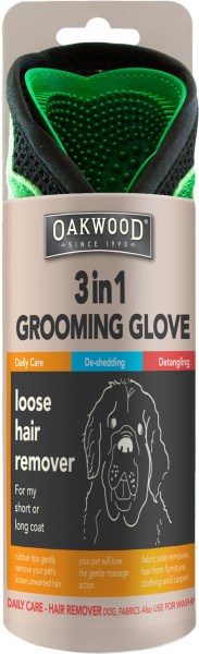 Oakwood Loose Hair Remover (3 in 1 Grooming Glove for Pets) AUG25