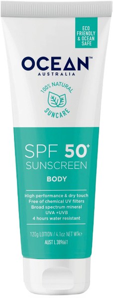 Ocean Australia Mineral Sunscreen 50+SPF Body 120g
